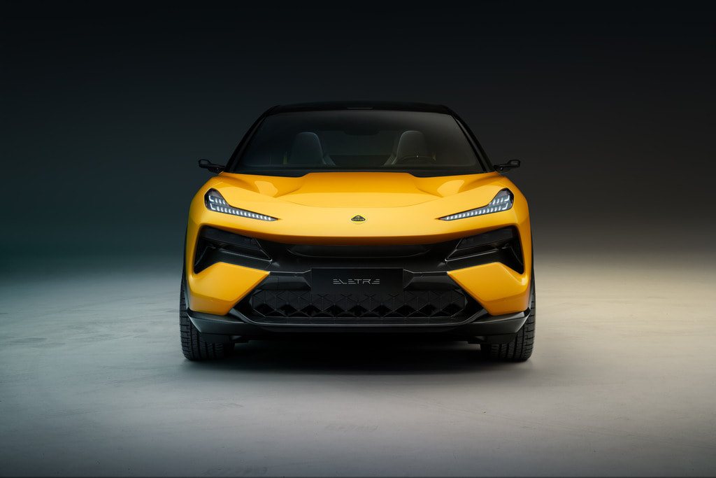 Lotus Eletre front view in yellow