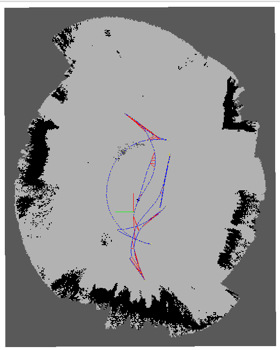 2D occupancy grid map generated from RTAB-Map
